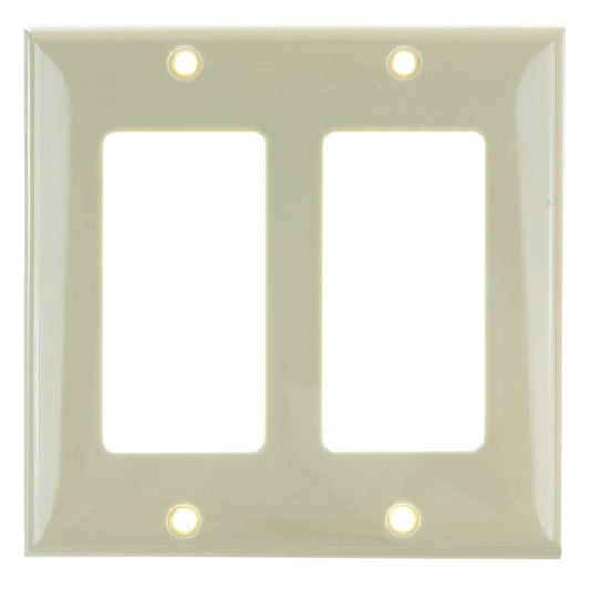 12 pack - Sunlite 50722-SU Wall Plate E302/I 2 Gang Decorative Switch