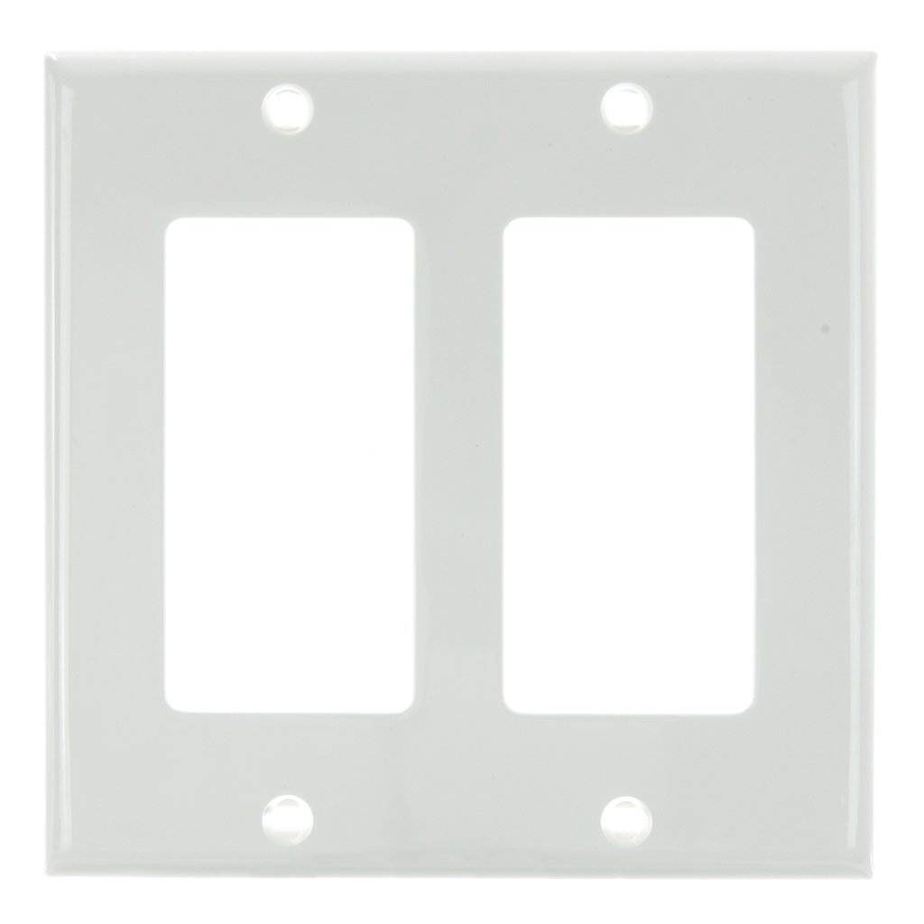 Sunlite 50727-SU Wall Plate E302/W 2 Gang Decorative Switch and