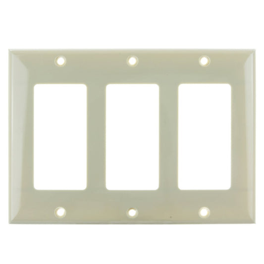 Sunlite 50737-SU Wall Plate E303/I 3 Gang Decorative Switch and