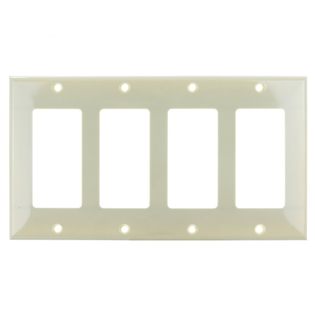 Sunlite 50752-SU Wall Plate E304/I 4 Gang Decorative Switch and