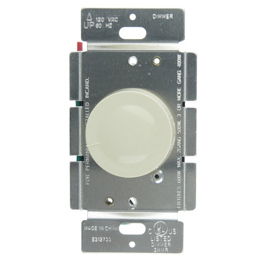 10 pack - Sunlite 55000-SU Dimmer Switch E1000/I Rotary Dimmer Ivory