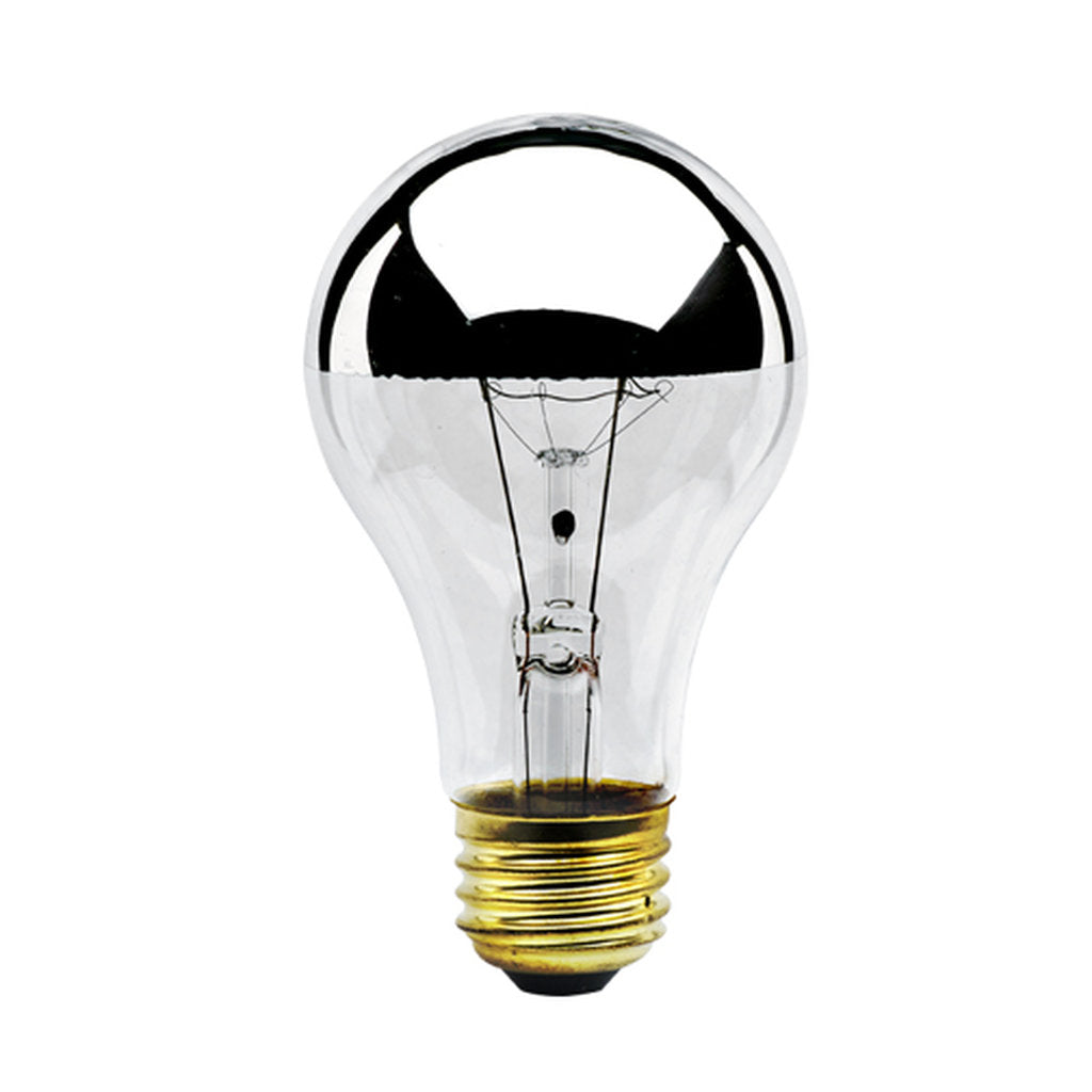 Bulbrite 861265 (712160) 60W A19 Warm White Half Chrome Incandescent