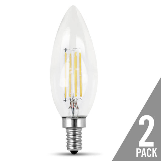 Feit Electric BPCTC60927CAFIL/2/RP 5.5W B10 LED Light Bulb