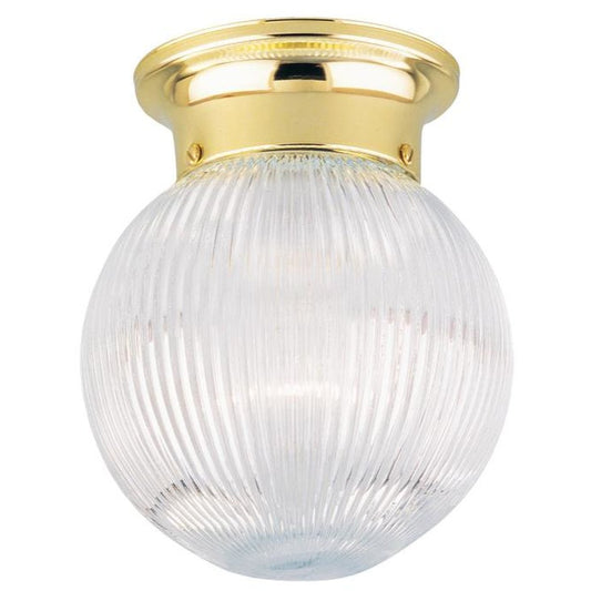 Westinghouse 6669291 Close-to-ceiling Fixture WEST 1LT CRYSTL RBBD GL
