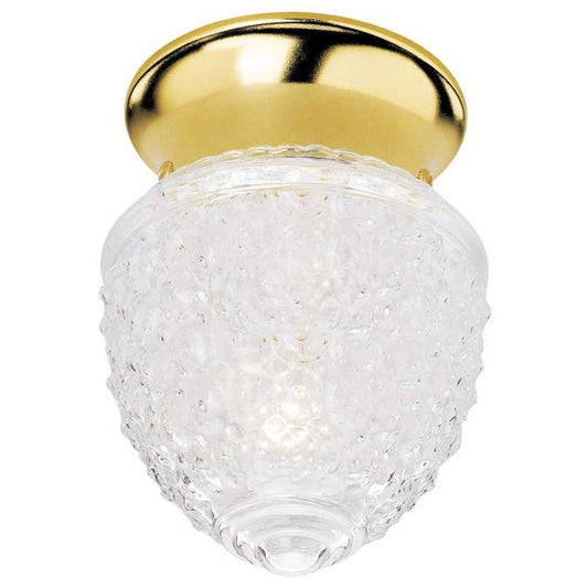 Westinghouse 6665848 Close-to-ceiling Fixture 1LT 5.25" FLUSH PB W/CLR
