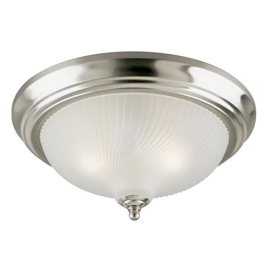 Westinghouse 6430591 Close-to-ceiling Fixture 2LT 13"FLUSH BRSH NCKL