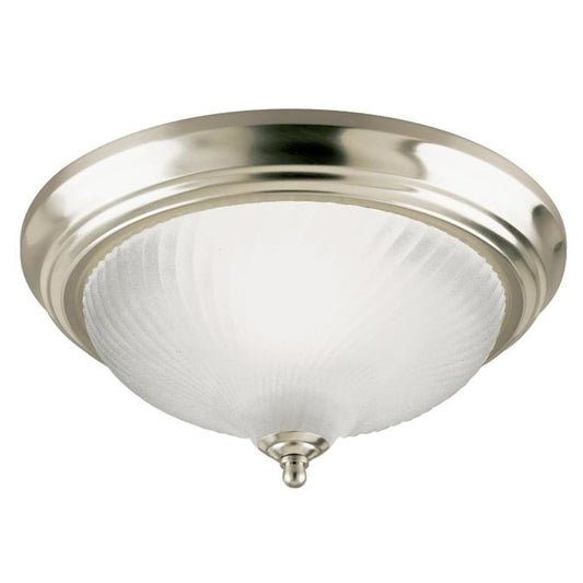 Westinghouse 6430448 Close-to-ceiling Fixture 2LT 13" FLUSH BN W/FR