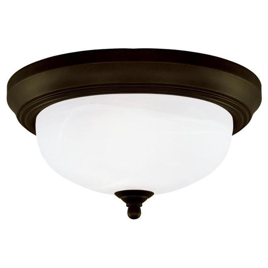 Westinghouse 6429191 Close-to-ceiling Fixture 2Lt Flush ORB Frst WH