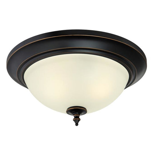 Westinghouse 6304891 Close-to-ceiling Fixture 2L Flush Amber Bronze