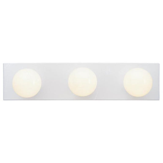 Westinghouse 6659491 Sconce Fixture WEST 3 LT 6" WHT BATH BAR