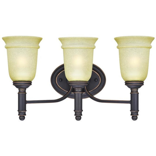 Westinghouse 6342891 Sconce Fixture 3Lt Wall ORB w/Highlights Mocha