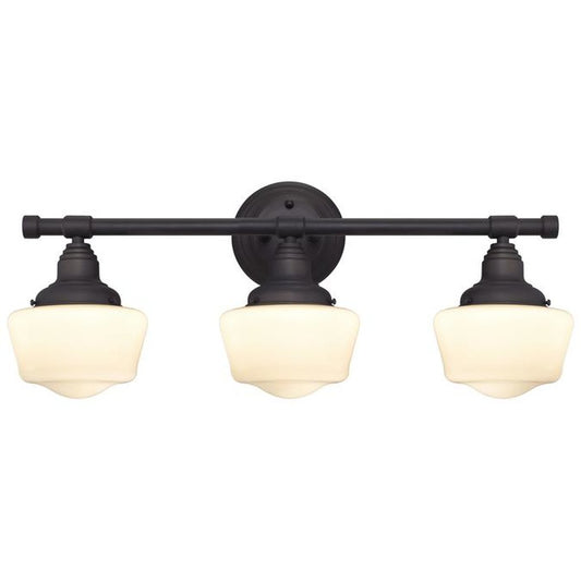 Westinghouse 6342191 Sconce Fixture 3Lt Wall ORB w/Wh Opal Gls