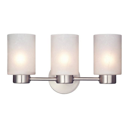 Westinghouse 6227948 Sconce Fixture 3LT Wall BN w/Frstd Seeded Gls