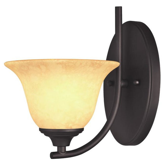 Westinghouse 6222000 Sconce Fixture 1Lt Wall ORB Burnt Scavo Gls