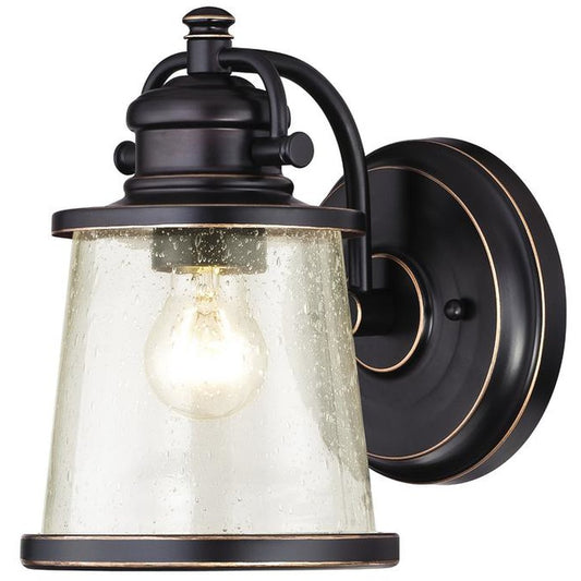 Westinghouse 6204091 Wall Pack Fixture 1Lt Wall Amber Brnze w/Clr Seed