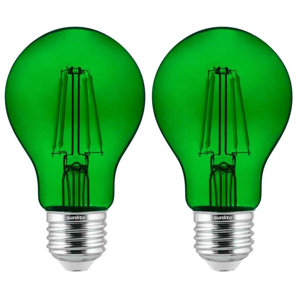Sunlite 81083-SU 4.5W A19 Green LED Light Bulb
