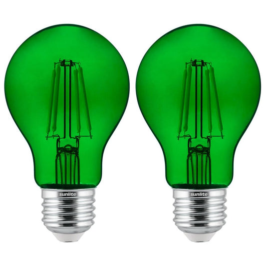 Sunlite 81083-SU 4.5W A19 Green LED Light Bulb