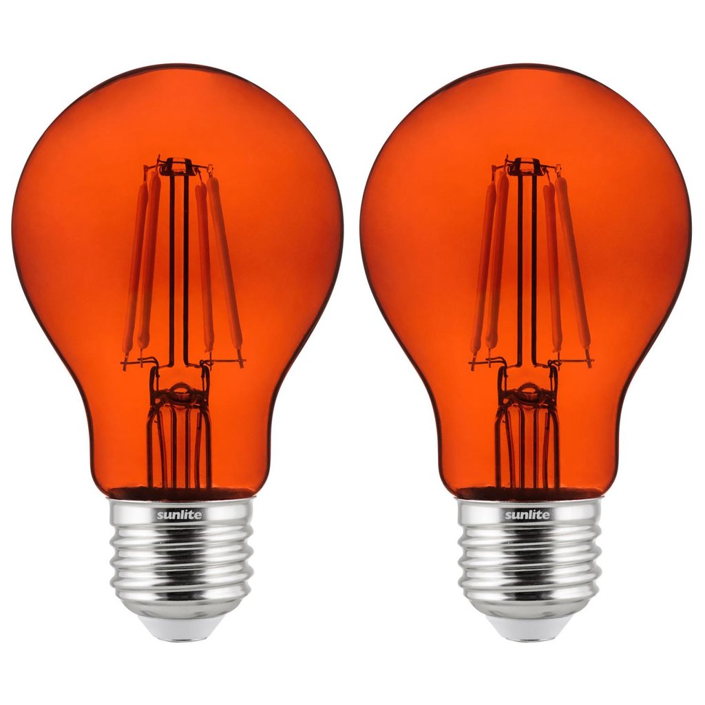 Sunlite 81085-SU 4.5W A19 Orange LED Light Bulb