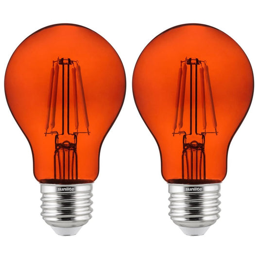 Sunlite 81085-SU 4.5W A19 Orange LED Light Bulb