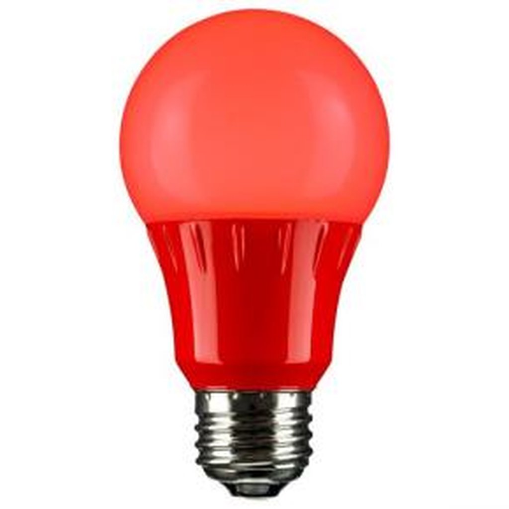 Sunlite 80148-SU 3W A19 Red LED Light Bulb