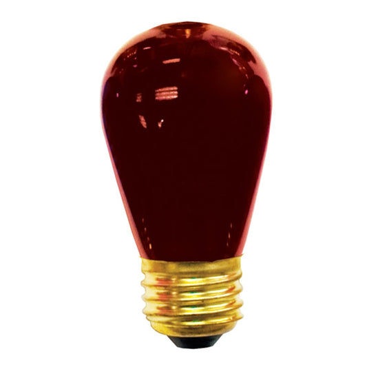 Bulbrite 861311 (701711) 11W S14 Red Incandescent Light Bulb