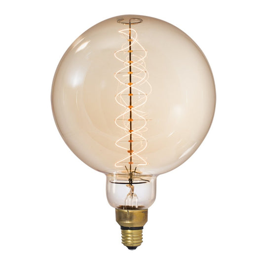 2 pack - Bulbrite 137401 60W G63 Amber Incandescent Light Bulb