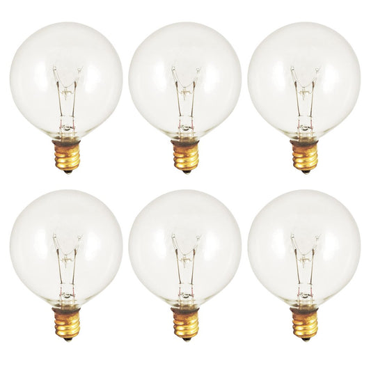 40 pack - Bulbrite 861217 (391125) 25W G16.5 Warm White Incandescent