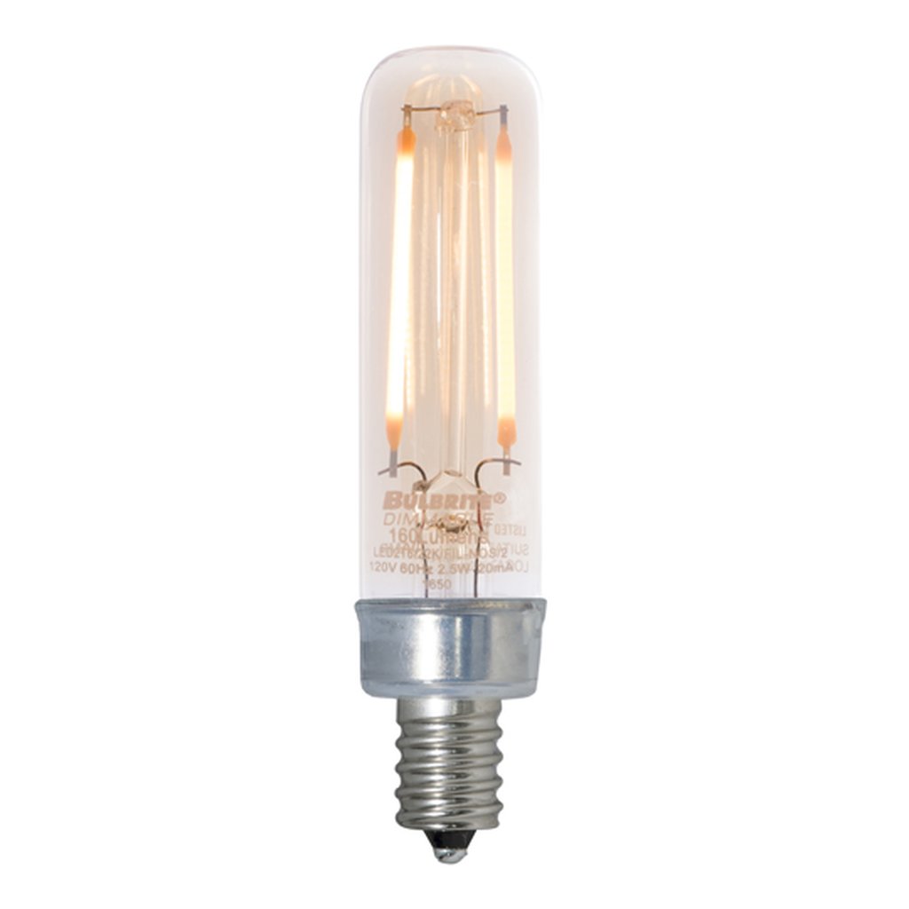 Bulbrite 861408 (776904) 2.5W T6 Amber LED Light Bulb
