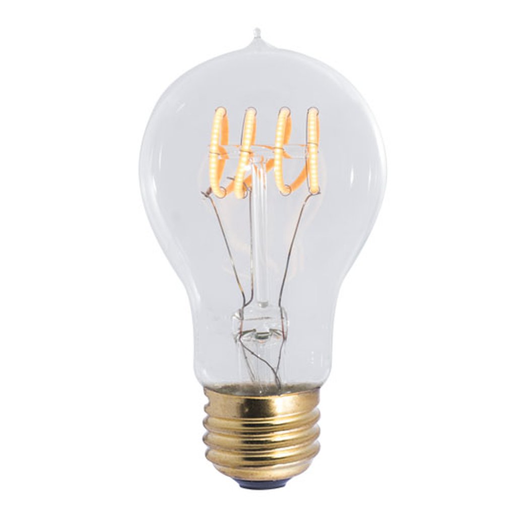 Bulbrite 861401 (776509) 4W A19 Amber LED Light Bulb