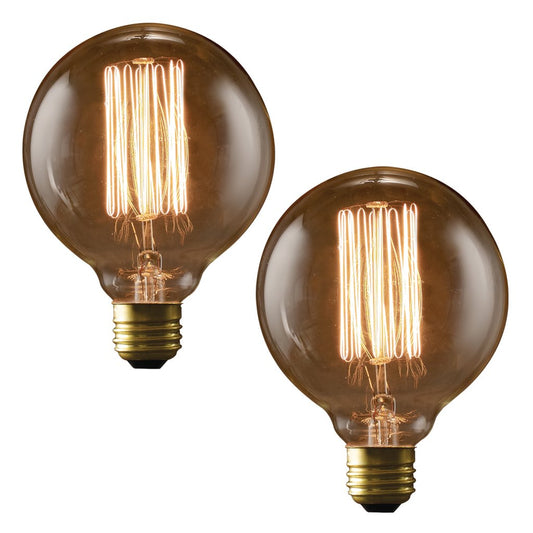 4 pack - Bulbrite 861378 (342040) 40W G30 Amber Incandescent