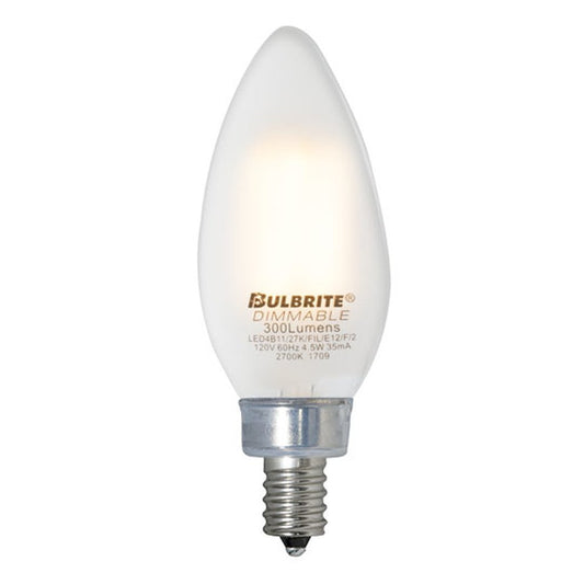 Bulbrite 861427 (776772) 3.6W B11 Warm White LED Light Bulb