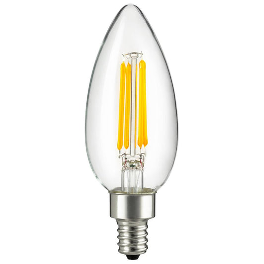 Sunlite 80663-SU 4W B11 Warm White LED Light Bulb