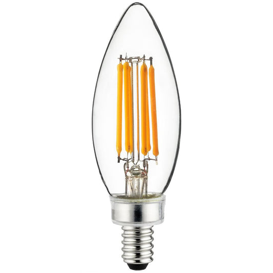 Sunlite 81102-SU 5W B11 Warm White LED Light Bulb