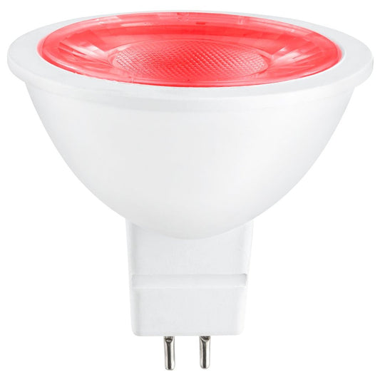 6 pack - Sunlite 80855-SU 3W MR16 Red LED Light Bulb