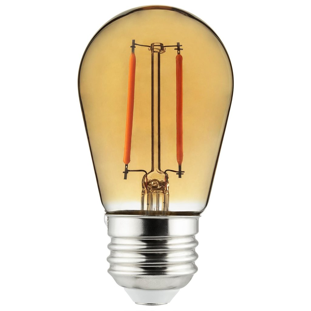 Sunlite 81093-SU 2W S14 Amber LED Light Bulb