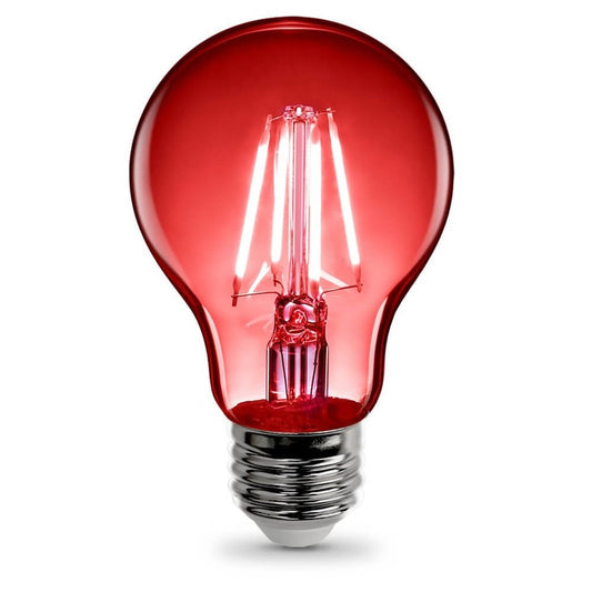 Feit Electric A19/R/10KLED 3.5W A19 Red LED Light Bulb