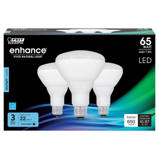 Feit Electric BR30DM/950CA/3 7.2W BR30 Daylight LED Light Bulb