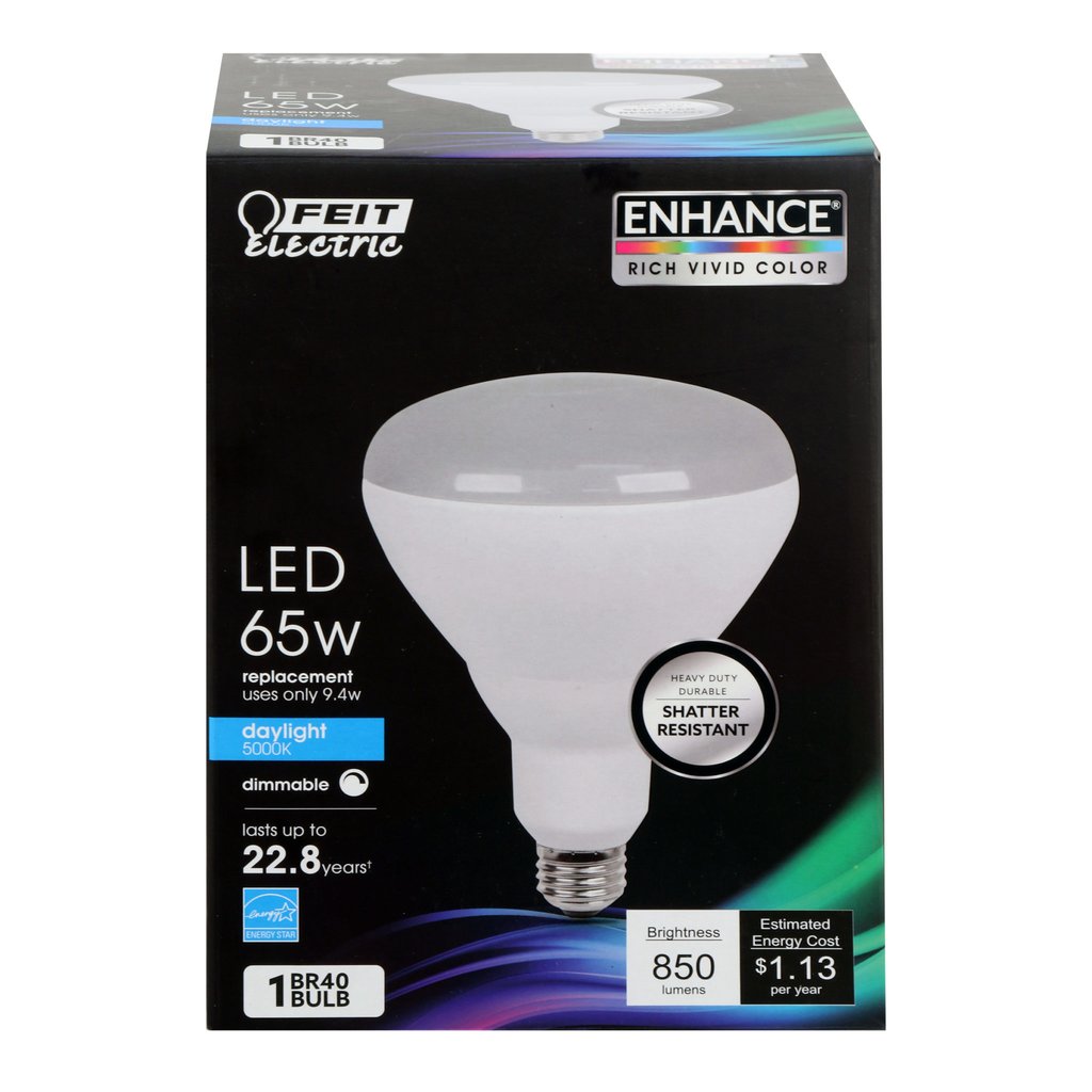 Feit Electric BR40DM/950CA 9.4W BR40 Daylight LED Light Bulb