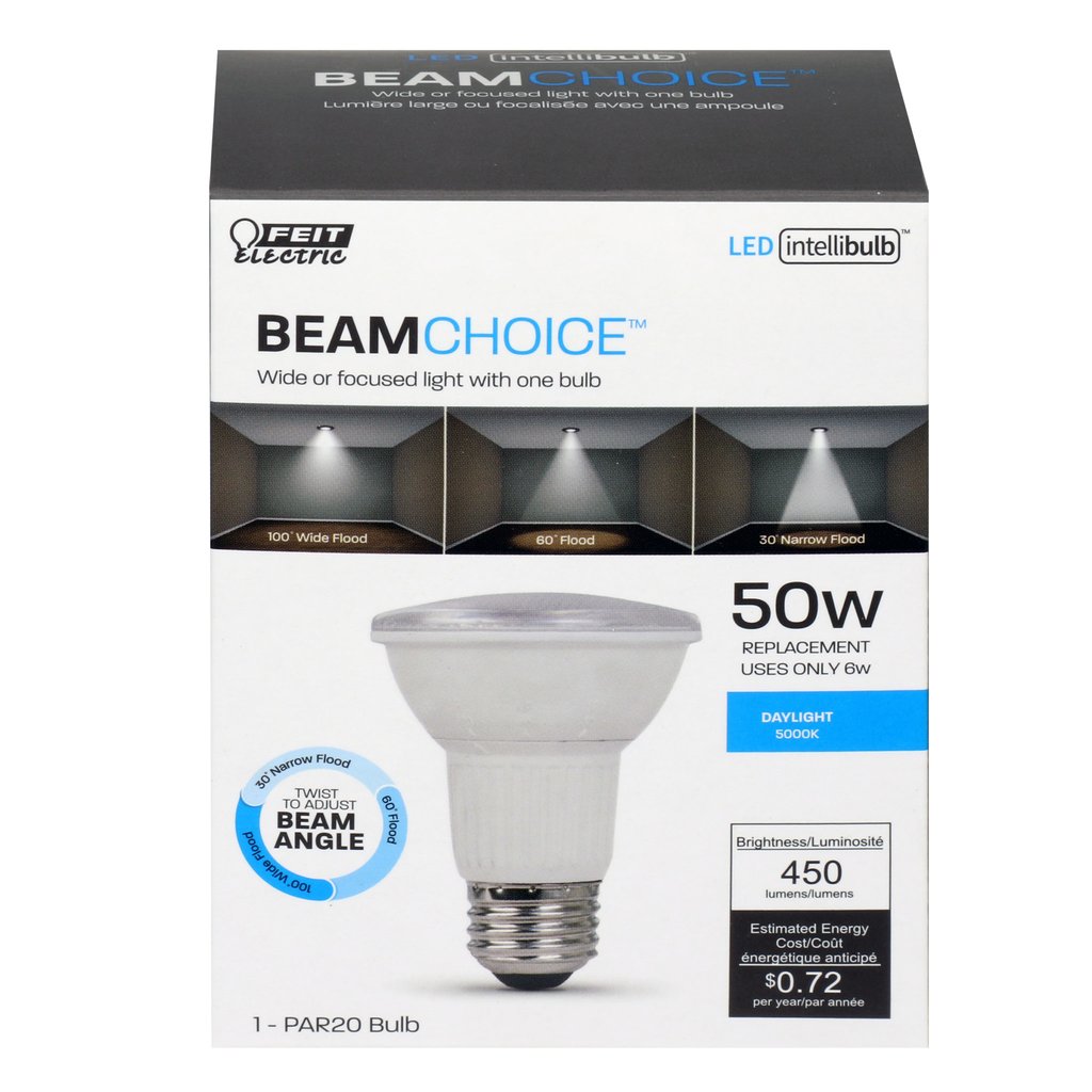 Feit Electric PAR20/ADJ/950CA 6W PAR20 Daylight LED Light Bulb