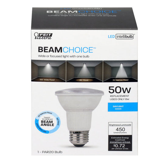 Feit Electric PAR20/ADJ/950CA 6W PAR20 Daylight LED Light Bulb