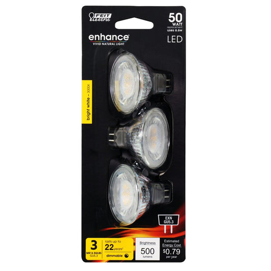 Feit Electric BPEXN/930CA/3 6.6W MR16 Bright White LED Light Bulb