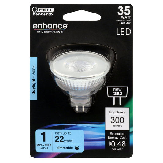 Feit Electric BPFMW/950CA 4W MR16 Daylight LED Light Bulb