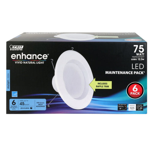 36 pack - Feit Electric LEDR56B/950CA/MP/6 12.3W 5/6" Round LED