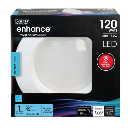 Feit Electric LEDR56HO/950CA 17.2W 5/6" Round LED Downlight Dimmable
