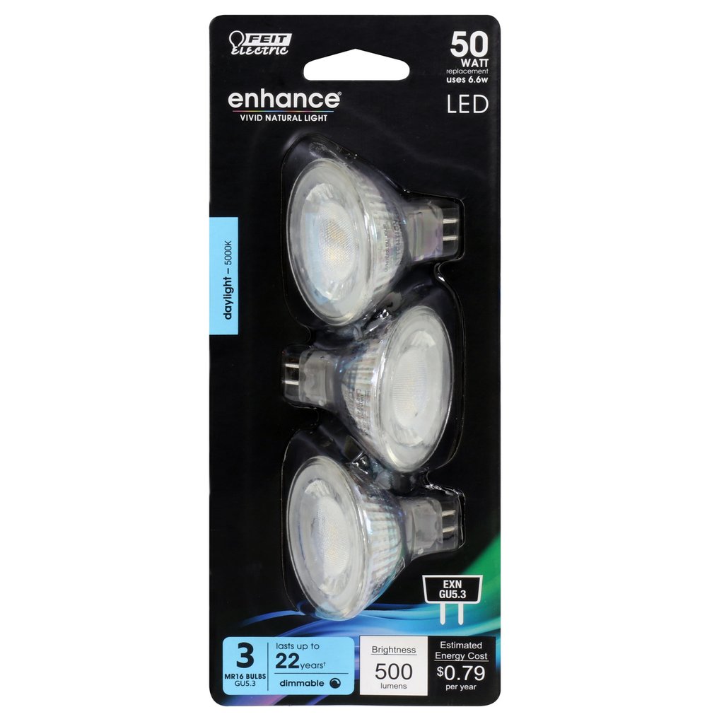 Feit Electric BPEXN/950CA/3 6.6W MR16 Daylight LED Light Bulb