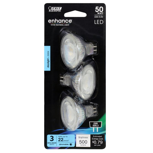 Feit Electric BPEXN/950CA/3 6.6W MR16 Daylight LED Light Bulb