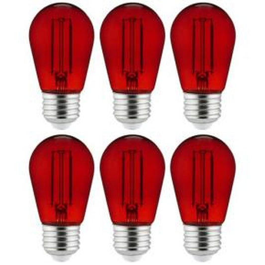 Sunlite 40977-SU 2W S14 Red LED Light Bulb