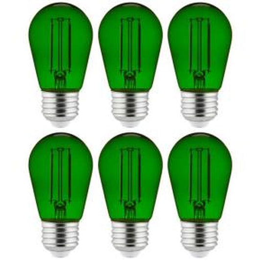 Sunlite 40974-SU 2W S14 Green LED Light Bulb