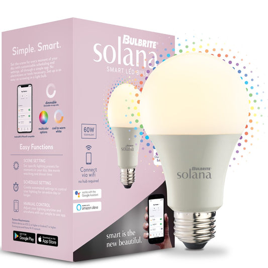 Solana 861701 8W A19 LED Light Bulb