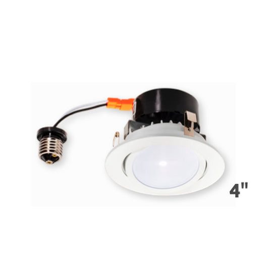 12 pack - Topaz RTL/437WH/90/D-28 8W LED Retrofit Fixture 4" Gimbal